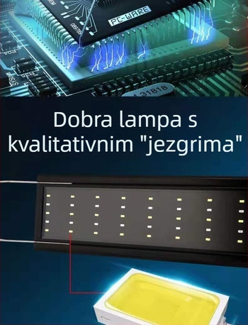 LED lampica za akvarijske biljke s punim spektrom, vodootporna, PVC, s nosačem, brenda Spring Dragon