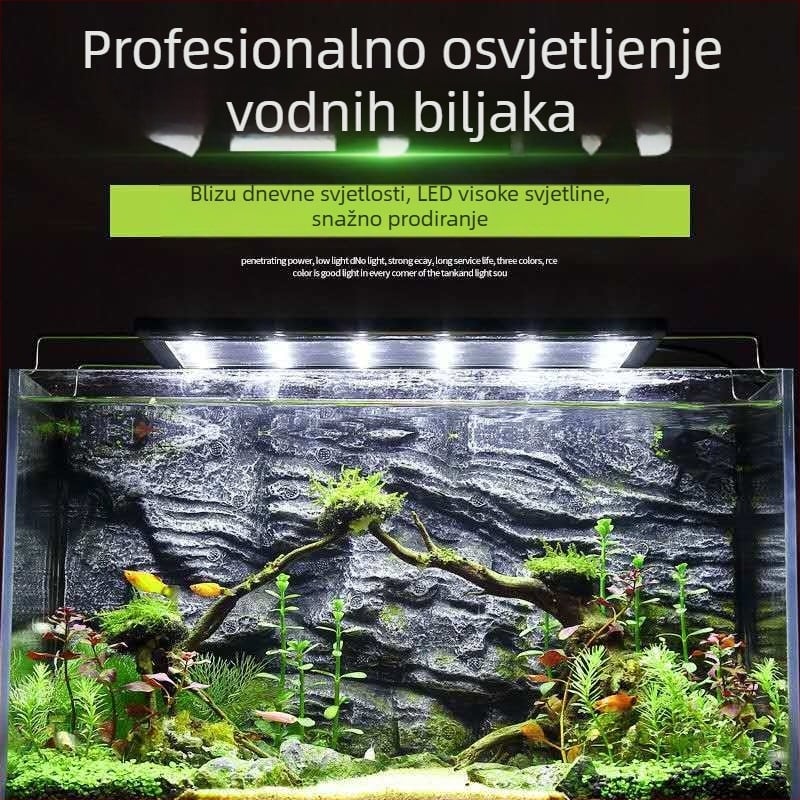 LED lampica za akvarijske biljke s punim spektrom, vodootporna, PVC, s nosačem, brenda Spring Dragon