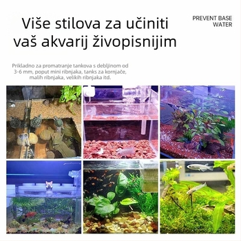 LED klips lamp za akvarij, energetski učinkovito osvjetljenje, ABS, 5W/7W