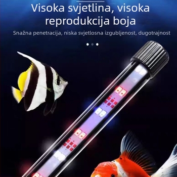 LED lampica za akvarij, staklena cijev, 220–240V, 2 kg, energetski učinkovita