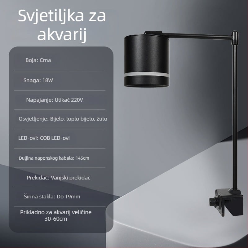 LED svjetlo za akvarij – potpuno spektra za biljke – USB napajanje
