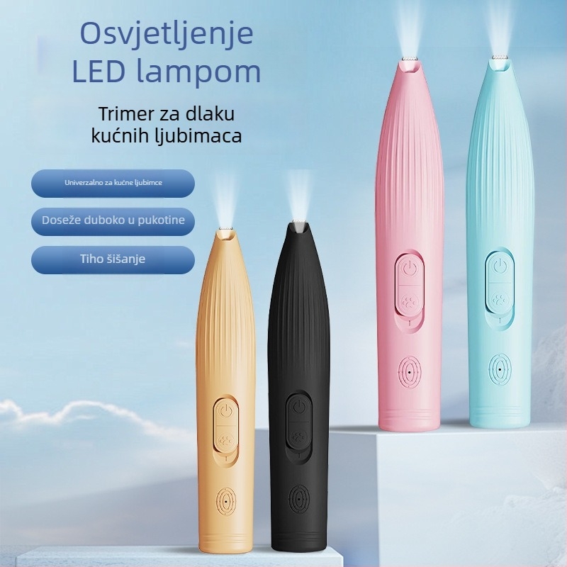 Duoqu kliper za njegu kućnih ljubimaca, punjivo, električni kliper za dlaku šapa mačaka i pasa, 200 komada u pakiranju