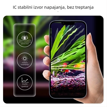 Yee lampa za akvarij s kompletnim spektrom, klips za rastuća akvarija, 5W/7W/10W, 300 g