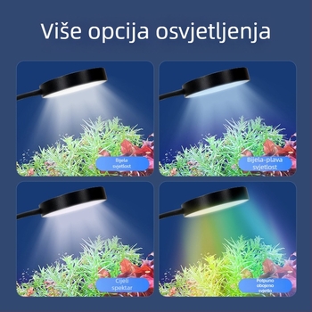 Naichong USB LED Rasvjeta za Akvarij s Klipom – za Vodene Biljke, Energetski Učinkovito LED Osvjetljenje