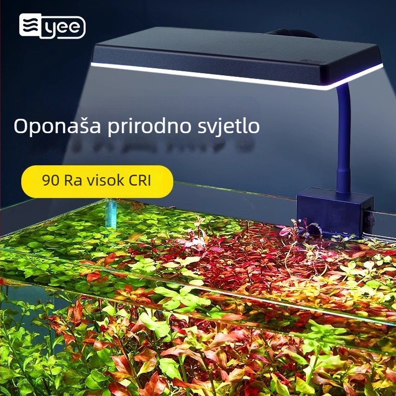 LED klips svjetlo za akvarij s punim spektrom za vodene biljke – Yee, 11.4/15.2W