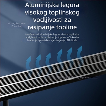 Pametna LED rasvjeta za akvarij s punim spektrom, 12–24W, 0,4 kg