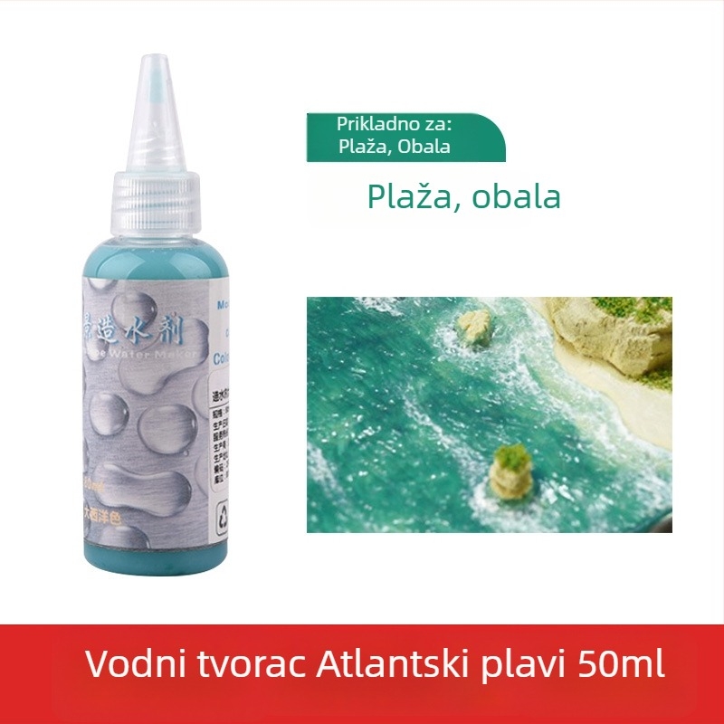 Pasta za vodeni pejzaž za dioramu, pasta za stvaranje vode za mini pejzaže oceana i rijeka, The Crab Kingdom, građevinski model (Materijal: Drugo; Kategorija: Građevinski model; Uzrast: 15–35; Bez električne)