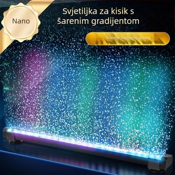 LED svjetlo za akvarij s mjehurićima, gradijentnim osvjetljenjem, oksigenacijom i uređenjem krajolika – 1–6W, 300 g, Autonomous OEM