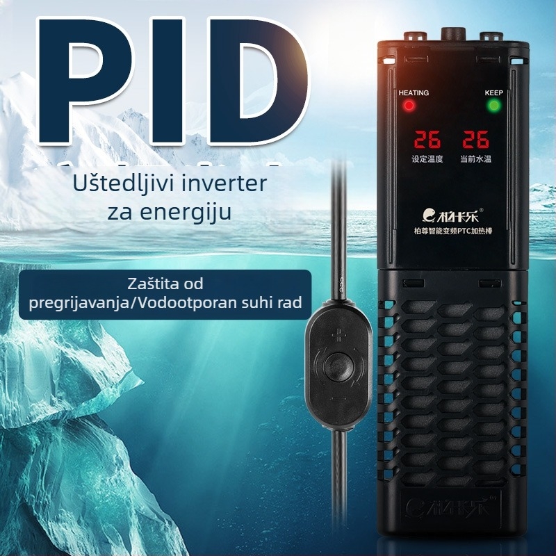 PTC grijačka šipka za akvarij s automatskom konstantnom temperaturom, energetska ušteda, 50–1200W, 700–1200 g