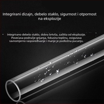 Chuangxing staklena grijaća šipka za akvarij – automatsko održavanje konstantne temperature, otpornost na eksploziju, 50–300W, 100 g