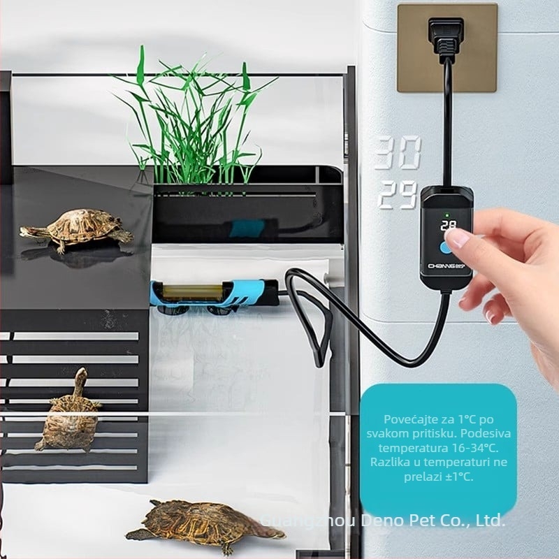 CN-603 grijač za akvarij za morske kornjače, automatska konstantna temperatura, materijali silikon/kaljeno staklo/PC, 50–300W
