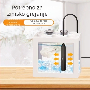 Grijaća šipka za akvarij, nehrđajući čelik, USB napajanje, 5W/10W, automatska kontrola temperature