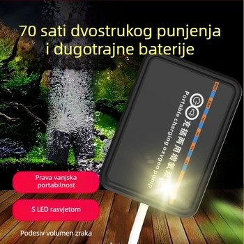 USB prijenosna oksigen pumpa s LED osvjetljenjem za ribolov (Nije uvezeno · Druga regija · Prekogranični izvoz: Da)