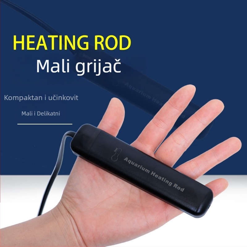 Grijača šipka s automatskom kontrolom temperature za male akvarije i terarije za kornjače; kućište od PC plastike, PT grijaći list