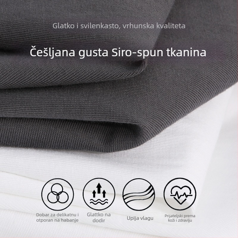 Japanski stil sportska bezrukavna vesta od 100% pamuka, 240 g, slobodan kroj, za muškarce, ljeto
