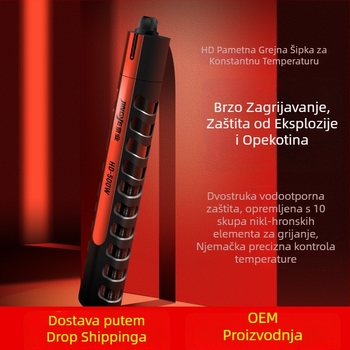 Jingye digitalni grijač za akvarij s digitalnim upravljanjem temperature, otporan na eksplozije, za velike akvarije, podesiva temperatura, 100–500W, staklo, 1 kg