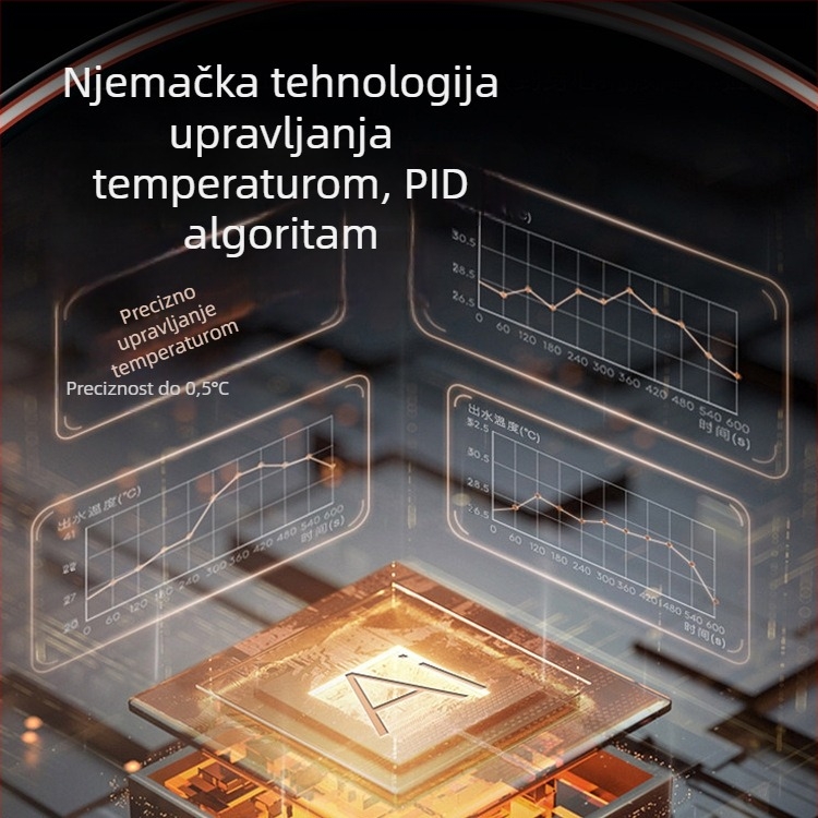 Jingye digitalni grijač za akvarij s digitalnim upravljanjem temperature, otporan na eksplozije, za velike akvarije, podesiva temperatura, 100–500W, staklo, 1 kg