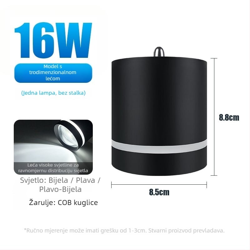 LED klips lampica za akvarij za uzgojni tank, aluminijski spoj, 16W, osvjetljenje za rast, brenda Yikeda