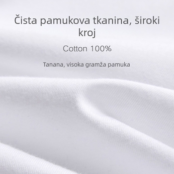 Muška bezrukna vestica od 100% pamuka, opuštenog kroja, kružni izrez, srednje gusta tkanina (161–180 g/m2) za ljeto