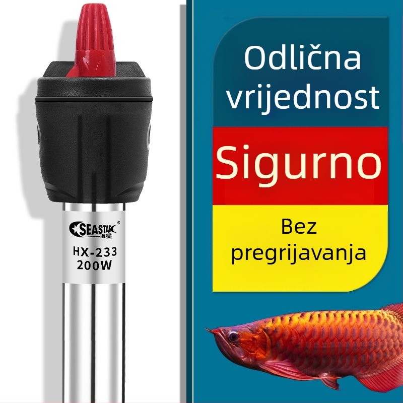 Nerđajući čelični grijač za akvarij s automatskom regulacijom temperature, otporan na eksplozije i energetski učinkovit