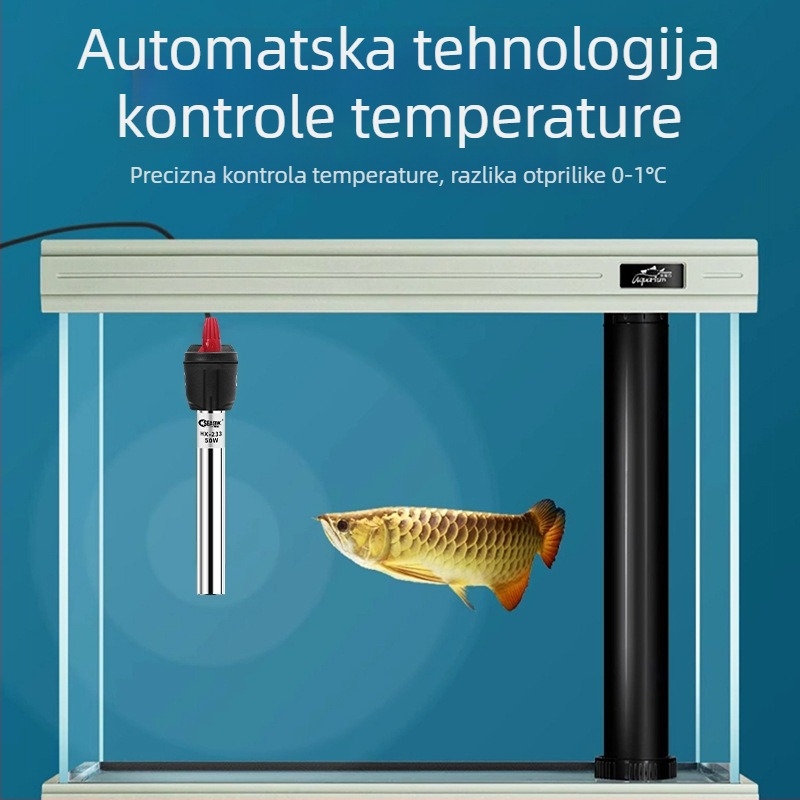 Nerđajući čelični grijač za akvarij s automatskom regulacijom temperature, otporan na eksplozije i energetski učinkovit