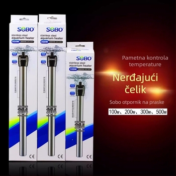 Songbao nehrđajući čelični grijaći štap za akvarij, 400 g, model SB, automatska regulacija temperature