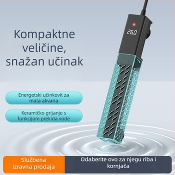 Keramička grijaća šipka za akvarij s promjenjivom frekvencijom, automatska kontrola temperature, precizna regulacija temperature; snaga 50–500W, težina 428 g, model sz2025071503