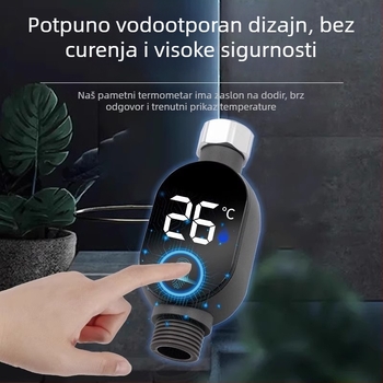 Kupaonski termometar za vodu s LED zaslonom, za kupanje beba i djece (Brand: Lipherton; Raspon temperature: 0–90°C; Prilagodba: Dostupna)