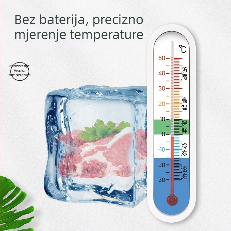 Deli higrometar za hladnjak i zamrzivač s ugrađenim termometrom, za skladištenje u ljekarni i ormariće za uzorke