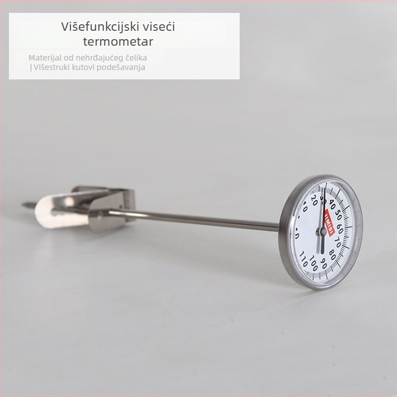 Kuhinjski viseći termometar sa sondom, za vodu, ulje i mlijeko, raspon -10°C do 110°C