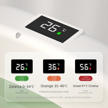 Termometar za vodu za bebinu kupku s digitalnim prikazom, vodootporan, Bobo