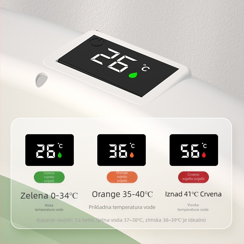 Termometar za vodu za bebinu kupku s digitalnim prikazom, vodootporan, Bobo