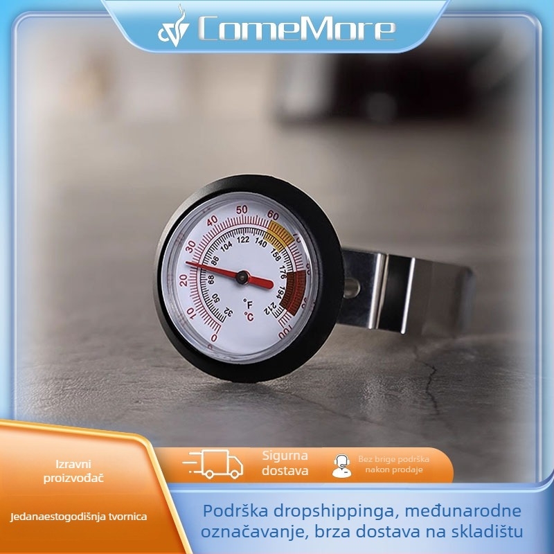 ComeMore kuhinjski termometar od nehrđajućeg čelika za mlijeko, kavu i vodu – prilagodba proizvodnje, licencirana privatna oznaka, 300 kom u kutiji