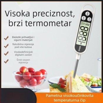 Kairun TP300 Digitalni kuhinjski termometar sa sondom — Visoka preciznost, za mlijeko za bebe, vodu, ulje i hranu