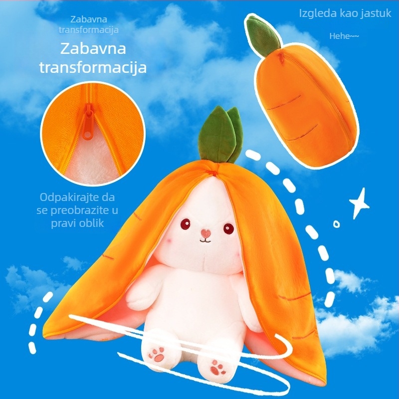 Zeko pliš lutka - kratki pliš, PP pamuk punjenje, životinjska tema (za uzrast 14+)