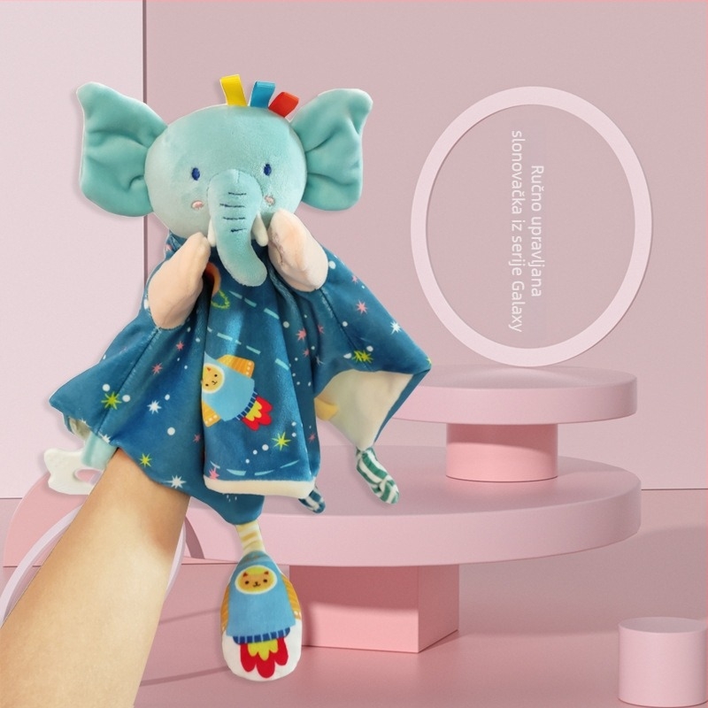 Ručna plišana lutkica s zecom za dojenčad, punilo od down cotton, pliš od spandexa ultra mek, za dob 0–3 godine