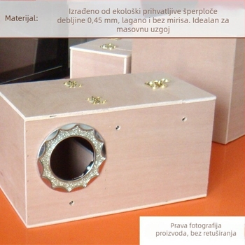 Drvena horizontalna kutija za uzgoj budgerigara, Chengxi