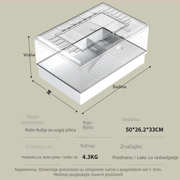 Plastična kavez za uzgoj peradi; marka Other; bez uvoza