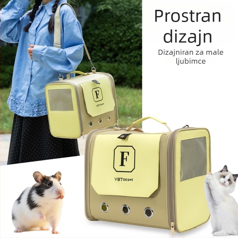 Prozračna torbica za prijevoz ptica – Oxford materijal, jednoslojna, uključuje dodatke, za Mynah, golub, cockatiel, budgerigar, sivi papagaj i sun conure