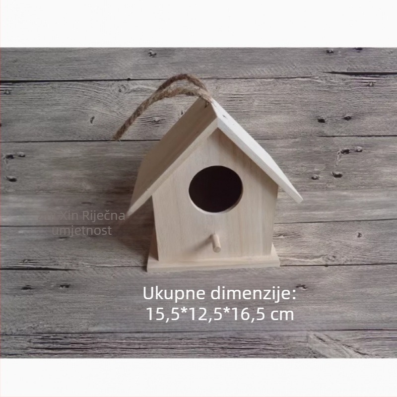 GUOJJ kućica za ptice – dekorativna vanjska ptičja kućica, žica od niskougljičnog čelika, model 1001342634