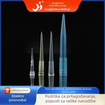 Kutijasta filtra vrh za prijenos tekućine, Kang Jian Hua, 10 µL–10 mL, Model 22, Laboratorijska uporaba