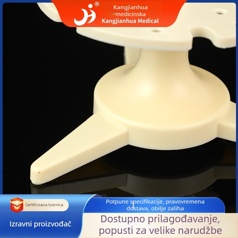 Kružni stalak za prijenos tekućina s graduiranim držačima pipeta, 6 komada, sklopiv, rotirajući