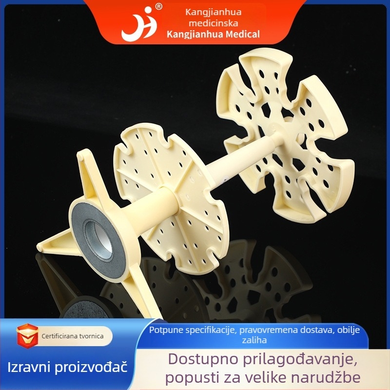 Kružni stalak za prijenos tekućina s graduiranim držačima pipeta, 6 komada, sklopiv, rotirajući