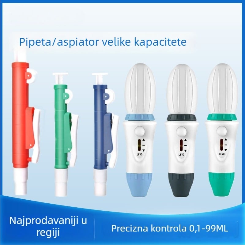 Podesiva mikropipeta 0,1–100 ml, preciznost 0,1 ml, model 0,1–100 ml, laboratorijska upotreba