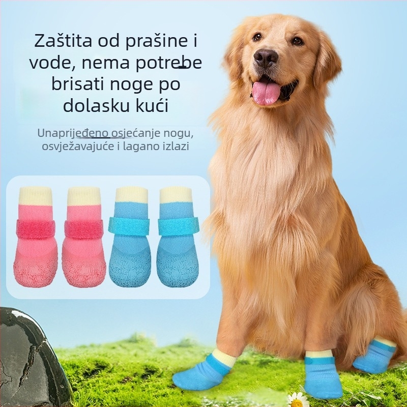 Cipele za pse za sve sezone od gume — vodootporne, protuklizne, otporne na habanje, meki đon.