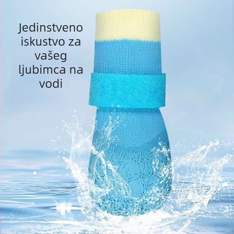 Cipele za pse za sve sezone od gume — vodootporne, protuklizne, otporne na habanje, meki đon.