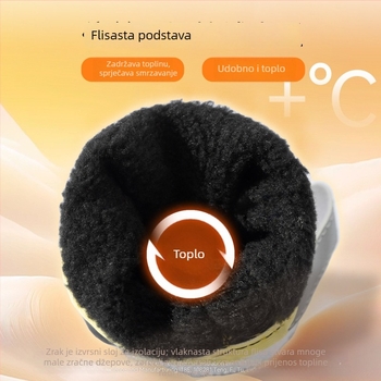 Visoko gornje pseće cipele s prozračnim PU materijalom, tople i otporne na habanje, casual stil