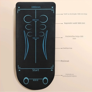 Podloga za ab wheel s amortizacijom, protukliznom površinom, od pjene