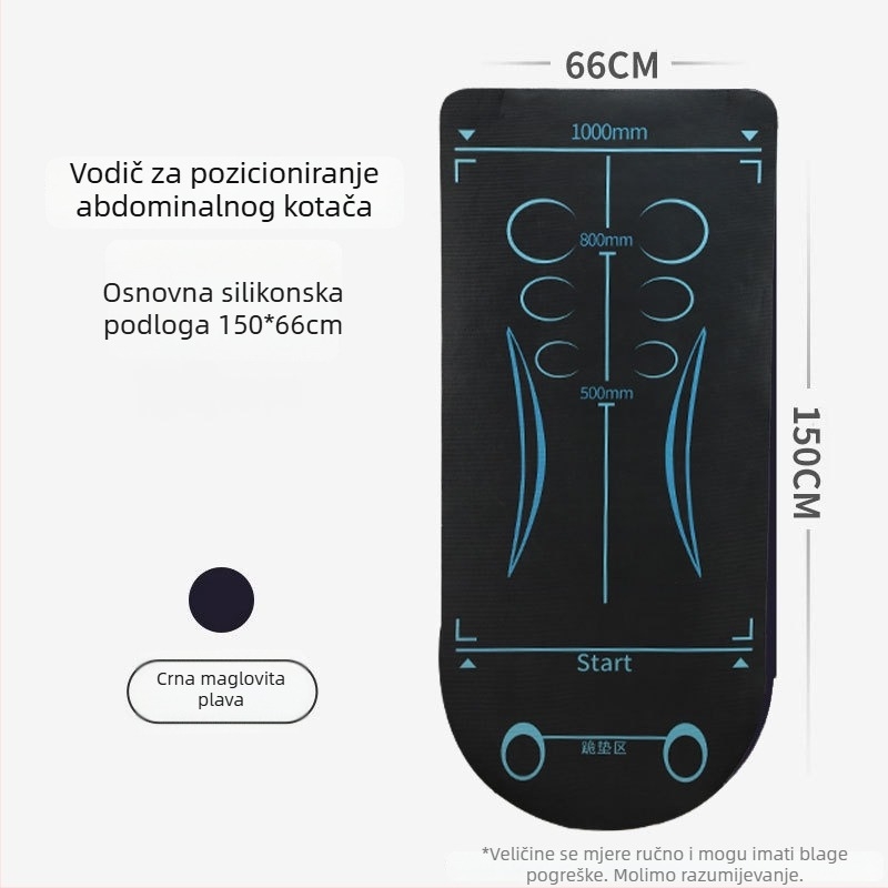 Podloga za ab wheel s amortizacijom, protukliznom površinom, od pjene