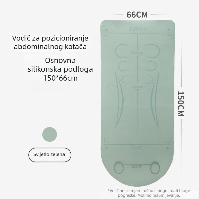 Podloga za ab wheel s amortizacijom, protukliznom površinom, od pjene